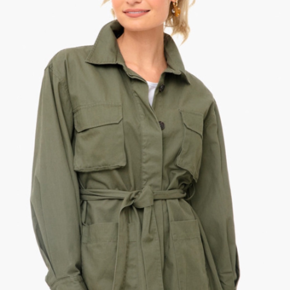 *NEW WITH TAGS* BB Dakota Work For It Jacket in Sage - Size M